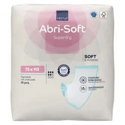Abena Abri-Soft Superdry Engangsunderlag m. tape, 90x75 cm, 30 stk.