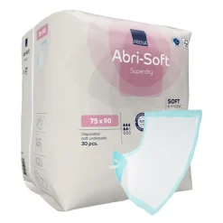 Abena Abri-Soft Superdry Engangsunderlag m. tape, 90x75 cm, 30 stk.