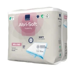 Abena Abri-Soft Superdry Engangsunderlag med vinger, 180x80 cm, 30 stk.