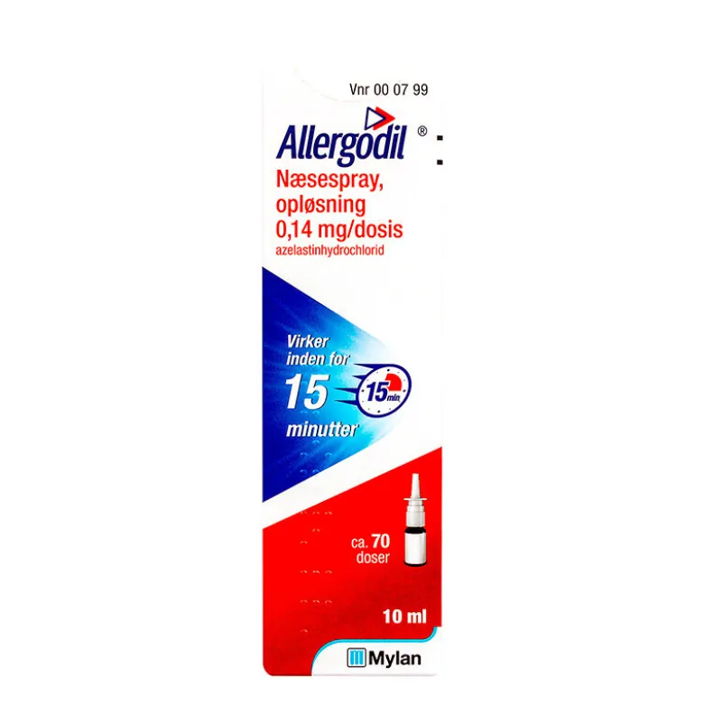 Allergodil næsespray 0,14 mg (10 ml)