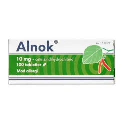 Alnok tabletter mod allergi, 10 mg, 100 stk.