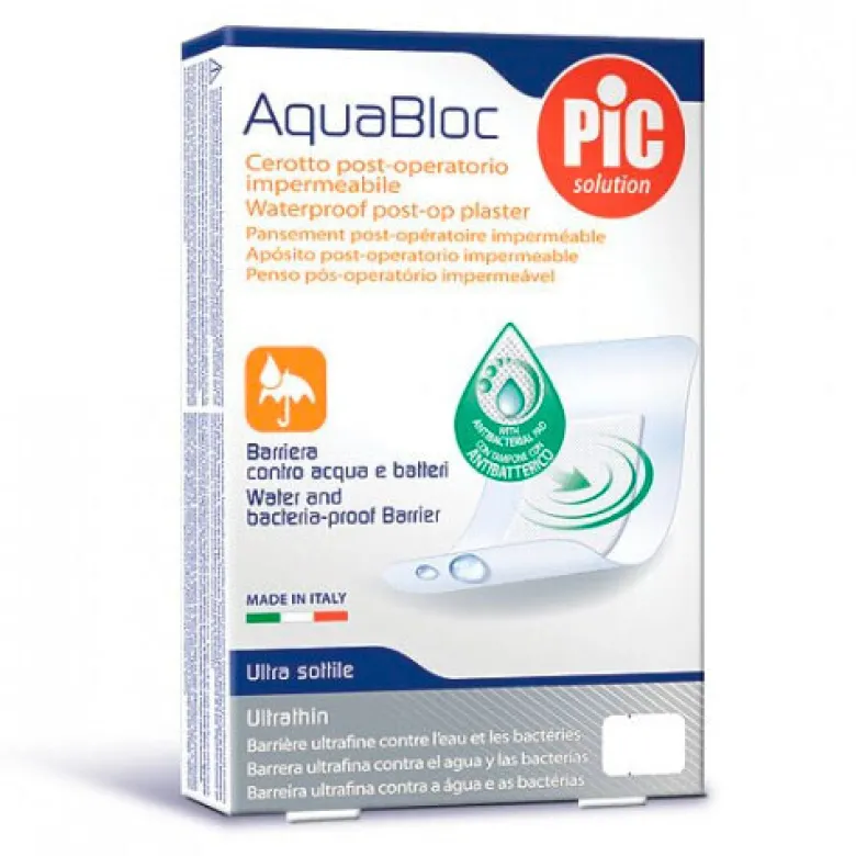 Aquabloc vandfast plaster, 10x8 cm, 5 stk.