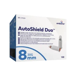 AutoShield sikkerhedspenkanyler 0,3 x 8 mm (30G) - 100 stk.