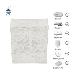 Beskyttende armbind til CGM/sensor og pumpe, blonder, voksen