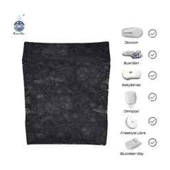 Beskyttende armbind til CGM/sensor og pumpe, blonder, voksen