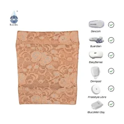 Beskyttende armbind til CGM/sensor og pumpe, blonder, voksen