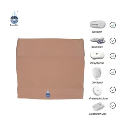 Beskyttende armbind til CGM/sensor og pumpe, smal, voksen