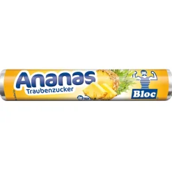 Bloc Druesukker - Ananas, 18 tabletter