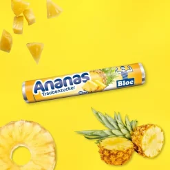Bloc Druesukker - Ananas, 18 tabletter