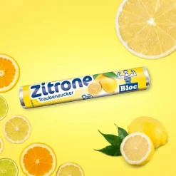Bloc Druesukker - Citron, 18 tabletter