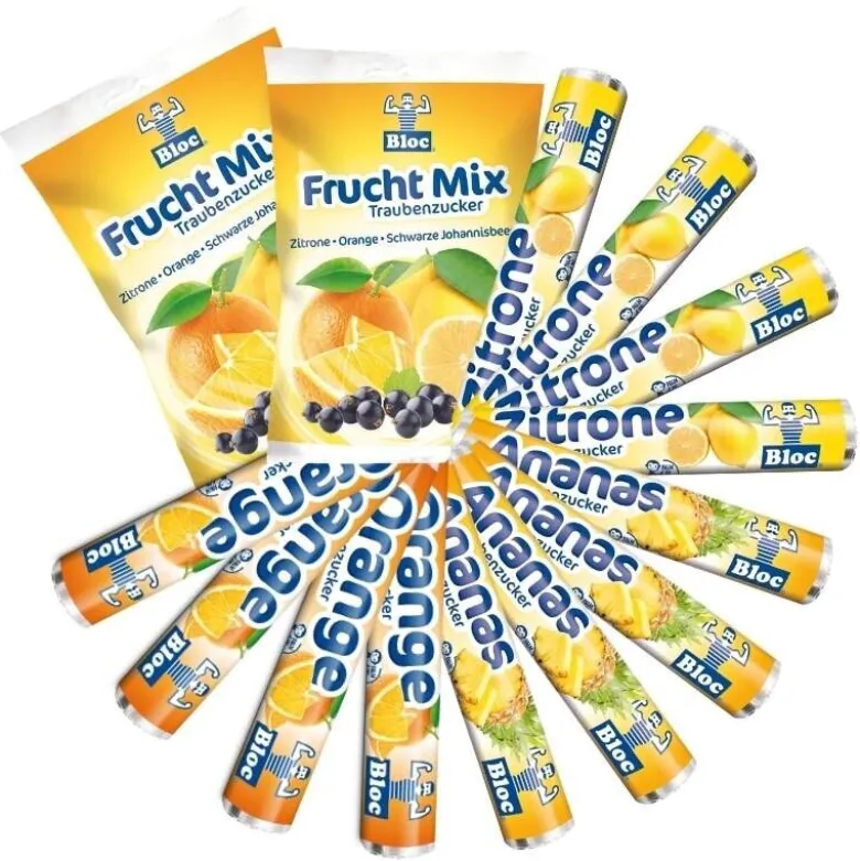 Bloc druesukker - Frugtmix, sampak (14 stk.)