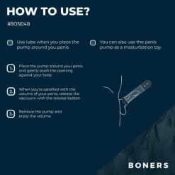 Boners Automatisk Penispumpe med masturbator