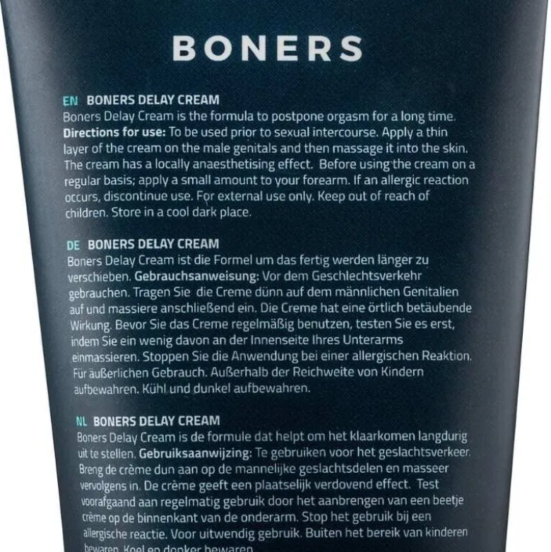 Boners Delay Cream, 100 ml