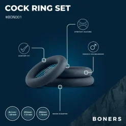Boners Penisring sæt, 3 stk.