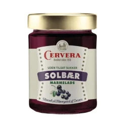 Cervera solbær marmelade, uden tilsat sukker, 285 g