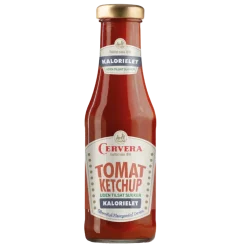 Cervera tomat ketchup uden tilsat sukker, 320 g.