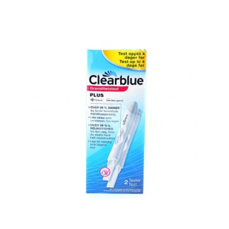 Clearblue plus graviditetstest, 2 stk.
