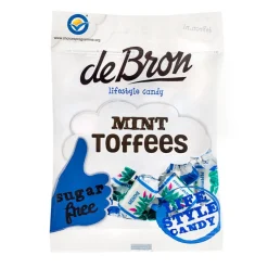 De Bron Mint-Toffees, sukkerfri, 90 g