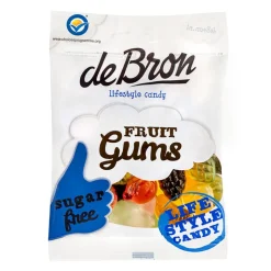 De Bron Vingummi frugtmix, sukkerfri 100 g
