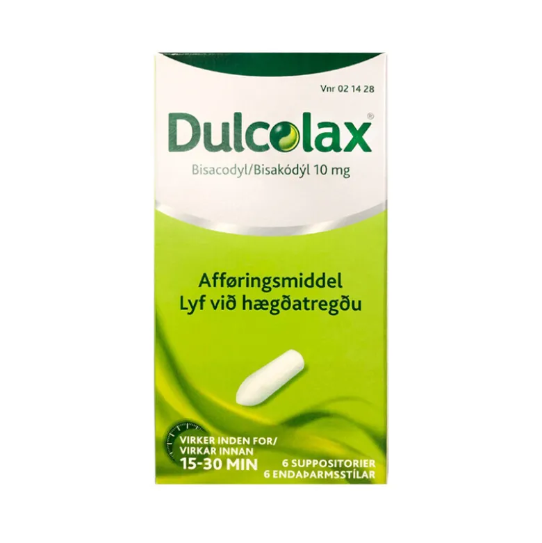 Dulcolax stikpiller 10 mg, 6 stk.