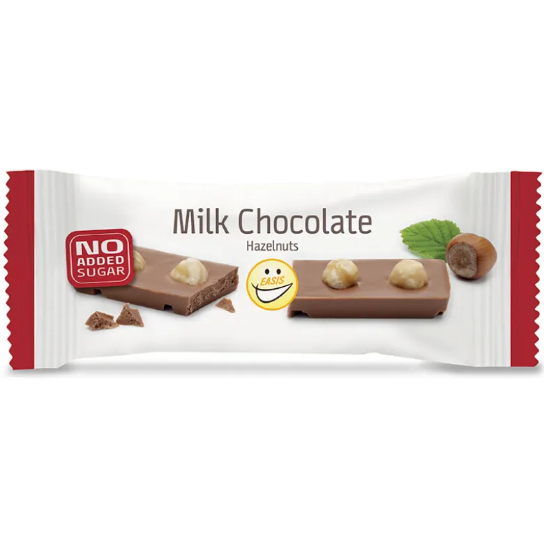 EASIS Lys Chokolade med nød, Uden tilsat sukker, 24 g