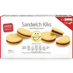 EASIS Sandwich Kiks med kakaocreme, uden tilsat sukker, 168 g