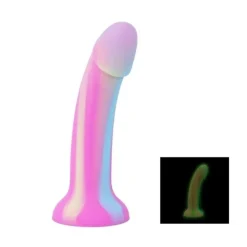 EasyToys Dildo, Selvlysende, 19 cm