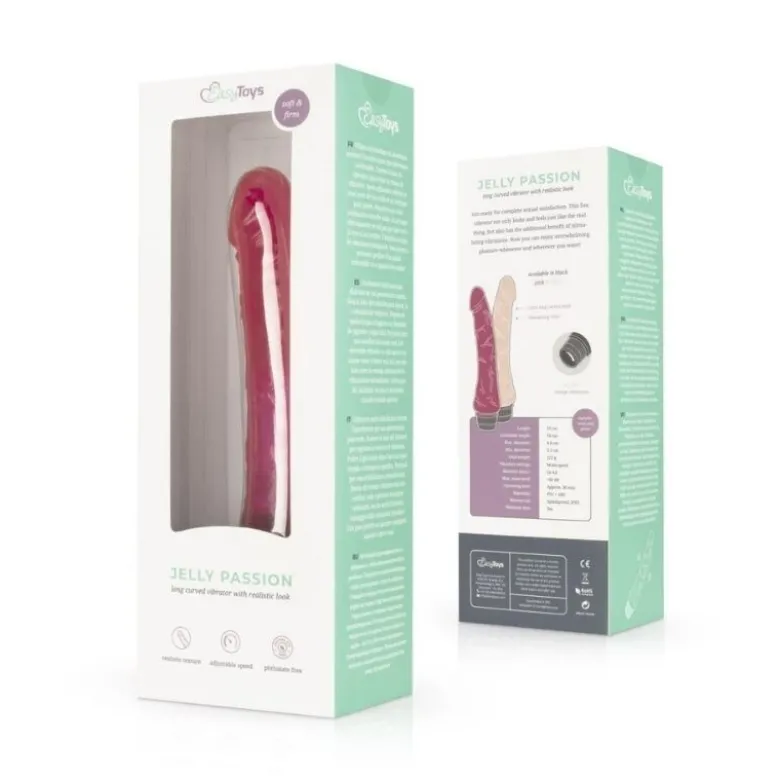 EasyToys Jelly Passion Vibrator, 23 cm