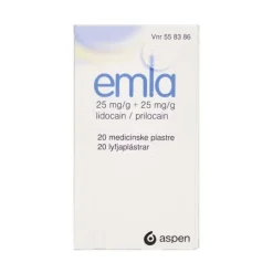 Emla lokal bedøvende plaster, 20 stk.
