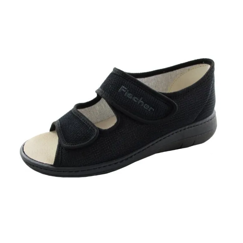 Fischer damesandal med velcro