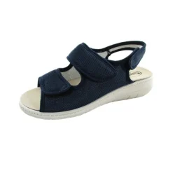 Fischer damesandal med 3 x velcro