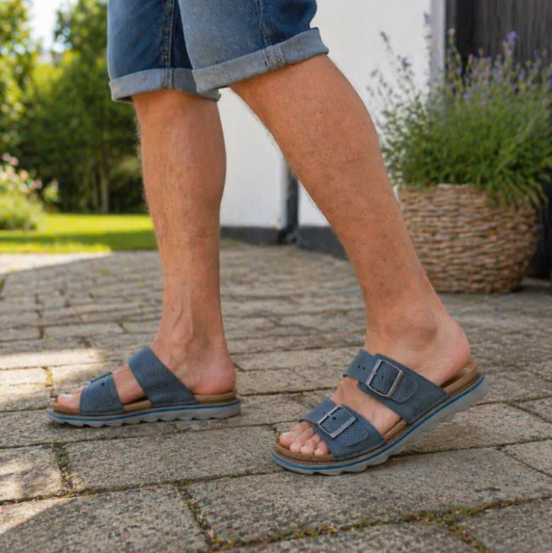 Fischer herresandal i læder