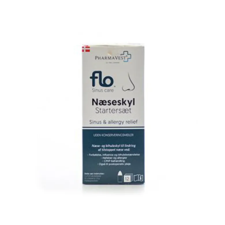 FLO Sinus care næseskyl startsæt m/ 12 stk. refill