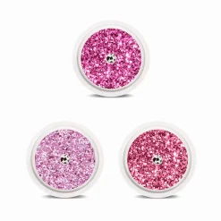 Freestyle Libre klistermærke til sensor, Pink Glitter, 3 stk.