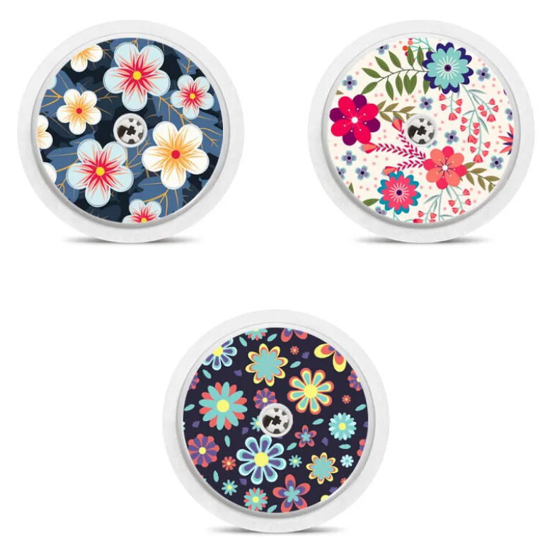 Freestyle Libre sensor klistermærker - Blomster
