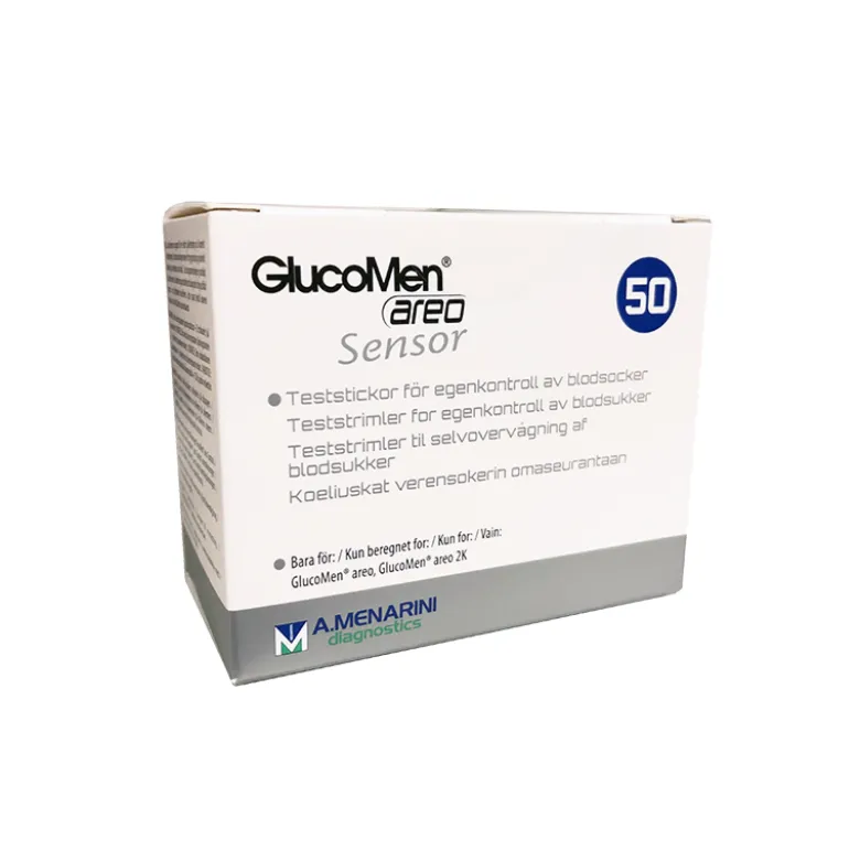 GlucoMen Areo Sensor teststrimler, 50 stk.