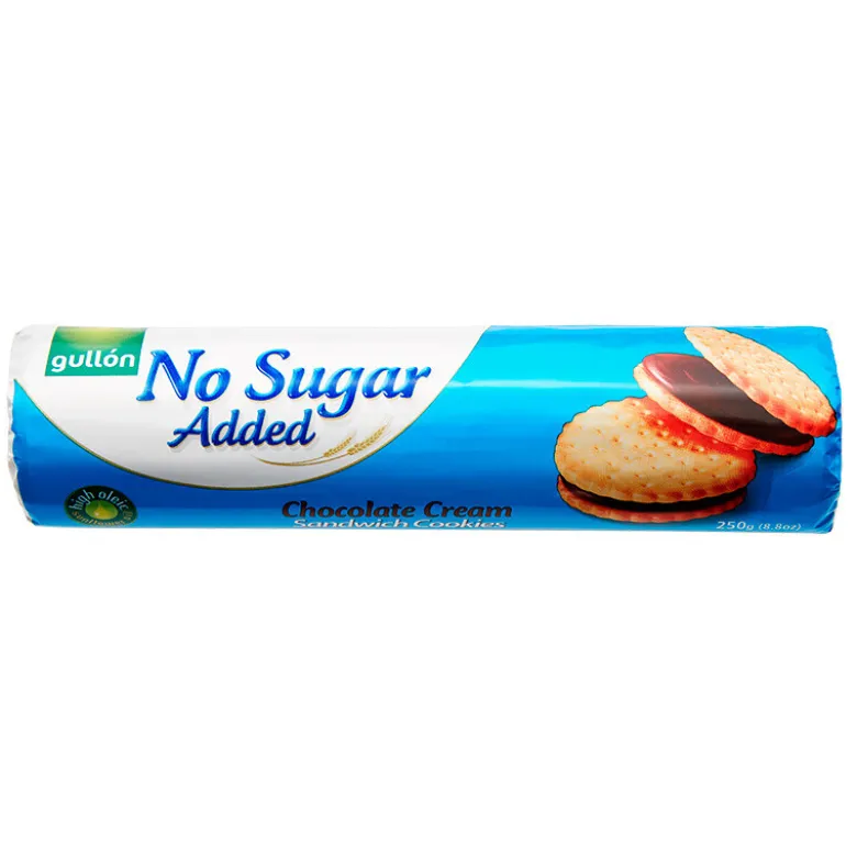 Gullón Chocolate cream sandwich cookies uden tilsat sukker, 250 g
