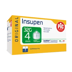 Insupen penkanyler 0,23 x 4 mm (32G) - 100 stk.