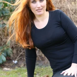 Joha Marie langærmet bluse, 100% merinould