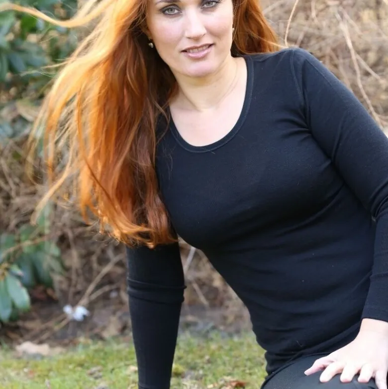 Joha Marie langærmet bluse, 100% merinould