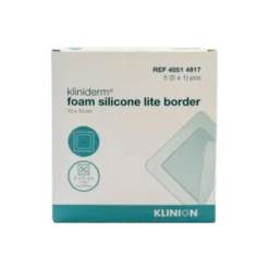 Kliniderm Foam Silikone Lite B, 10 x 10 cm. 5 stk.