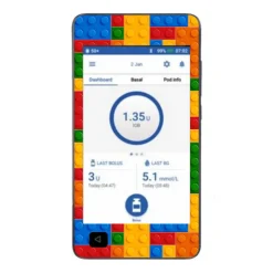 Klistermærke til Omnipod DASH pdm - Klodser