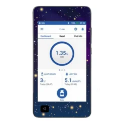 Klistermærke til Omnipod DASH pdm - Himmel