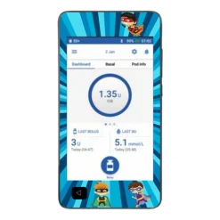 Klistermærke til Omnipod Dash scanner - Superhelte