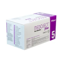 Medoject Fine penkanyler 0,23 x 5mm (32G) - 100 stk.