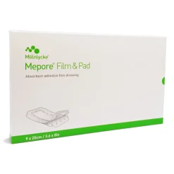 Mepore film og pad 9 x 20 cm, 5 stk.