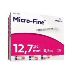 Micro-Fine insulinsprøjte 0,33 x 12,7 mm (0,5 ml) - 100 stk.