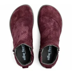 New Feet ankelstøvle med 2 lynlåse til damer