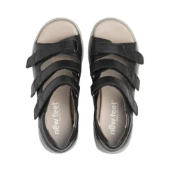 New Feet damesandal med velcroremme