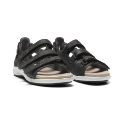 New Feet damesandal med velcrolukning og look-hælkappe